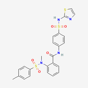 2-{methyl[(4-methylphenyl)sulfonyl]amino}-N-{4-[(1,3-thiazol-2-ylamino)sulfonyl]phenyl}benzamide