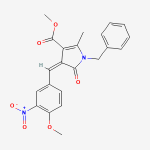 methyl 1-benzyl-4-(4-methoxy-3-nitrobenzylidene)-2-methyl-5-oxo-4,5-dihydro-1H-pyrrole-3-carboxylate