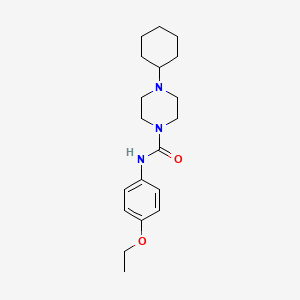 4-cyclohexyl-N-(4-ethoxyphenyl)piperazine-1-carboxamide