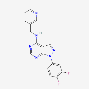 [1-(3,4-Difluorophenyl)pyrazolo[4,5-e]pyrimidin-4-yl](3-pyridylmethyl)amine