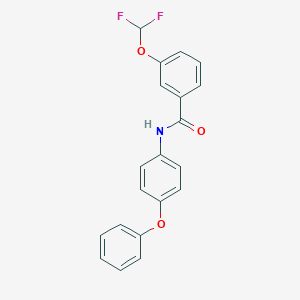 molecular formula C20H15F2NO3 B455933 3-(difluoromethoxy)-N-(4-phenoxyphenyl)benzamide 
