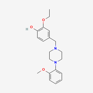 2-Ethoxy-4-[[4-(2-methoxyphenyl)piperazin-1-yl]methyl]phenol