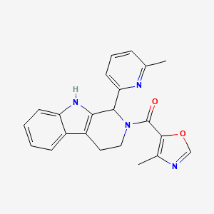 2-[(4-methyl-1,3-oxazol-5-yl)carbonyl]-1-(6-methyl-2-pyridinyl)-2,3,4,9-tetrahydro-1H-beta-carboline