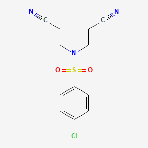 4-chloro-N,N-bis(2-cyanoethyl)benzenesulfonamide