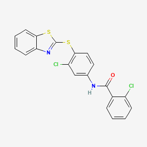 N-[4-(1,3-benzothiazol-2-ylthio)-3-chlorophenyl]-2-chlorobenzamide