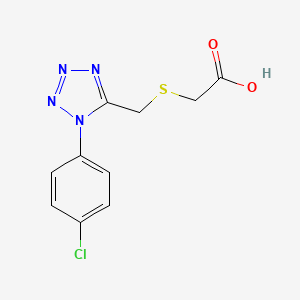 ({[1-(4-chlorophenyl)-1H-tetrazol-5-yl]methyl}sulfanyl)acetic acid