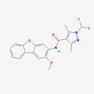 1-(difluoromethyl)-N-(2-methoxydibenzo[b,d]furan-3-yl)-3,5-dimethyl-1H-pyrazole-4-carboxamide