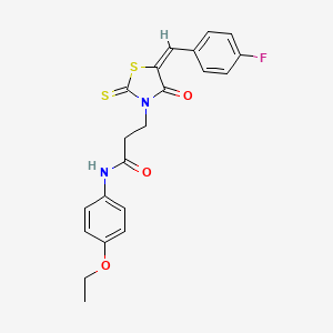 N-(4-ethoxyphenyl)-3-[5-(4-fluorobenzylidene)-4-oxo-2-thioxo-1,3-thiazolidin-3-yl]propanamide