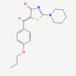 (Z)-2-(piperidin-1-yl)-5-(4-propoxybenzylidene)thiazol-4(5H)-one