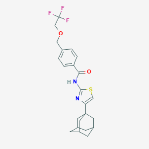 molecular formula C23H25F3N2O2S B455950 N-[4-(1-adamantyl)-1,3-thiazol-2-yl]-4-[(2,2,2-trifluoroethoxy)methyl]benzamide 