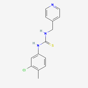 N-(3-chloro-4-methylphenyl)-N'-(4-pyridinylmethyl)thiourea