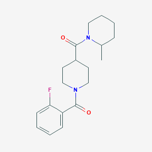 1-{[1-(2-fluorobenzoyl)-4-piperidinyl]carbonyl}-2-methylpiperidine