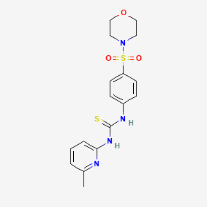 N-(6-methyl-2-pyridinyl)-N'-[4-(4-morpholinylsulfonyl)phenyl]thiourea