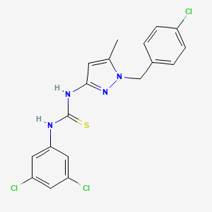 N-[1-(4-chlorobenzyl)-5-methyl-1H-pyrazol-3-yl]-N'-(3,5-dichlorophenyl)thiourea