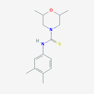 N-(3,4-dimethylphenyl)-2,6-dimethyl-4-morpholinecarbothioamide