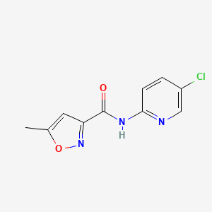 molecular formula C10H8ClN3O2 B4559659 N-(5-chloropyridin-2-yl)-5-methyl-1,2-oxazole-3-carboxamide 