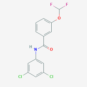 molecular formula C14H9Cl2F2NO2 B455966 N-(3,5-dichlorophenyl)-3-(difluoromethoxy)benzamide 