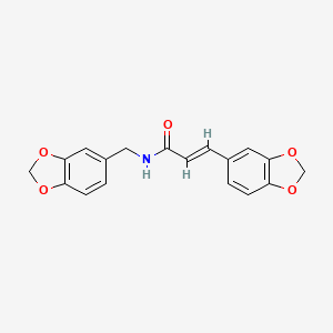 (E)-3-(1,3-BENZODIOXOL-5-YL)-N-(1,3-BENZODIOXOL-5-YLMETHYL)-2-PROPENAMIDE