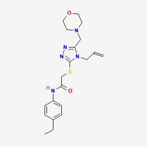 2-{[4-allyl-5-(4-morpholinylmethyl)-4H-1,2,4-triazol-3-yl]thio}-N-(4-ethylphenyl)acetamide