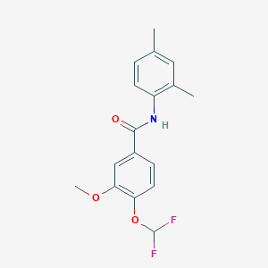 molecular formula C17H17F2NO3 B455974 4-(difluoromethoxy)-N-(2,4-dimethylphenyl)-3-methoxybenzamide 