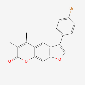 3-(4-bromophenyl)-5,6,9-trimethyl-7H-furo[3,2-g]chromen-7-one