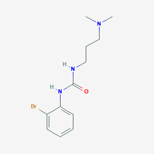 molecular formula C12H18BrN3O B4559756 N-(2-bromophenyl)-N'-[3-(dimethylamino)propyl]urea 