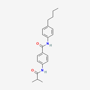 N-(4-butylphenyl)-4-[(2-methylpropanoyl)amino]benzamide