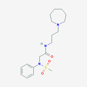 N~1~-[3-(1-azepanyl)propyl]-N~2~-(methylsulfonyl)-N~2~-phenylglycinamide