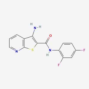 3-amino-N-(2,4-difluorophenyl)thieno[2,3-b]pyridine-2-carboxamide