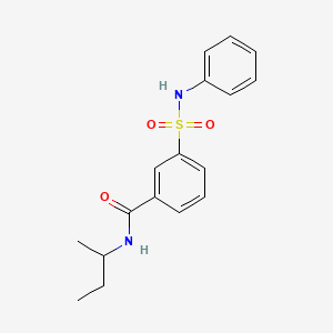 3-(anilinosulfonyl)-N-(sec-butyl)benzamide