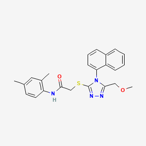 N-(2,4-dimethylphenyl)-2-{[5-(methoxymethyl)-4-(1-naphthyl)-4H-1,2,4-triazol-3-yl]thio}acetamide