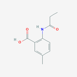 Benzoic acid, 5-methyl-2-[(1-oxopropyl)amino]-(9CI)