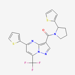 5-(2-thienyl)-3-{[2-(2-thienyl)-1-pyrrolidinyl]carbonyl}-7-(trifluoromethyl)pyrazolo[1,5-a]pyrimidine