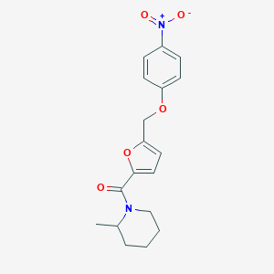 1-[5-({4-Nitrophenoxy}methyl)-2-furoyl]-2-methylpiperidine