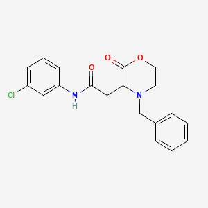 2-(4-benzyl-2-oxomorpholin-3-yl)-N-(3-chlorophenyl)acetamide