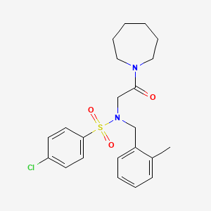 N-(2-Azepan-1-yl-2-oxo-ethyl)-4-chloro-N-(2-methyl-benzyl)-benzenesulfonamide