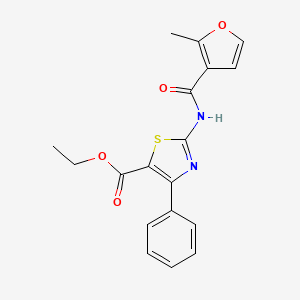 ETHYL 2-(2-METHYLFURAN-3-AMIDO)-4-PHENYL-1,3-THIAZOLE-5-CARBOXYLATE