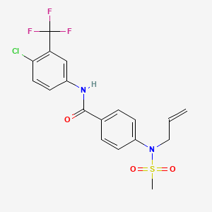 4-[allyl(methylsulfonyl)amino]-N-[4-chloro-3-(trifluoromethyl)phenyl]benzamide