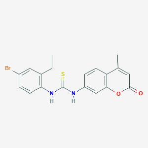 N-(4-bromo-2-ethylphenyl)-N'-(4-methyl-2-oxo-2H-chromen-7-yl)thiourea