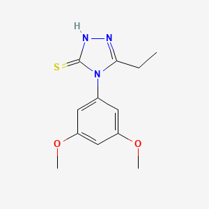 molecular formula C12H15N3O2S B4559981 4-(3,5-dimethoxyphenyl)-5-ethyl-4H-1,2,4-triazole-3-thiol 