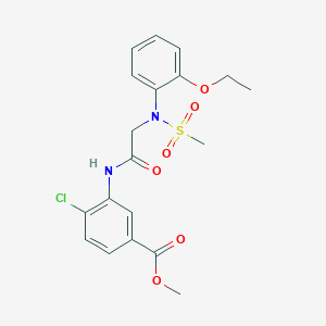 methyl 4-chloro-3-{[N-(2-ethoxyphenyl)-N-(methylsulfonyl)glycyl]amino}benzoate