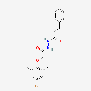 N'-[(4-bromo-2,6-dimethylphenoxy)acetyl]-3-phenylpropanohydrazide