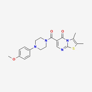 6-{[4-(4-methoxyphenyl)-1-piperazinyl]carbonyl}-2,3-dimethyl-5H-[1,3]thiazolo[3,2-a]pyrimidin-5-one