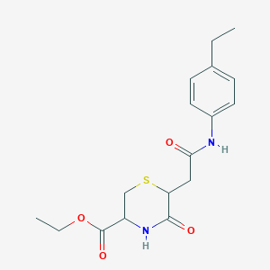 Ethyl 6-{2-[(4-ethylphenyl)amino]-2-oxoethyl}-5-oxothiomorpholine-3-carboxylate