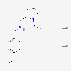 (4-ethylbenzyl)[(1-ethyl-2-pyrrolidinyl)methyl]amine dihydrochloride