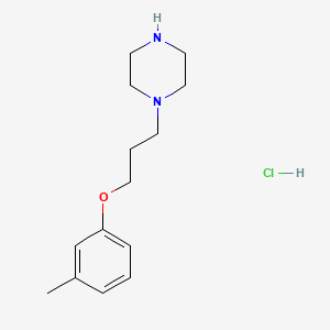 1-[3-(3-Methylphenoxy)propyl]piperazine;hydrochloride