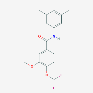 4-(difluoromethoxy)-N-(3,5-dimethylphenyl)-3-methoxybenzamide