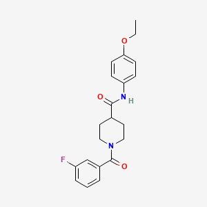 N-(4-ethoxyphenyl)-1-(3-fluorobenzoyl)-4-piperidinecarboxamide