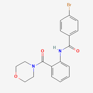 4-bromo-N-[2-(4-morpholinylcarbonyl)phenyl]benzamide