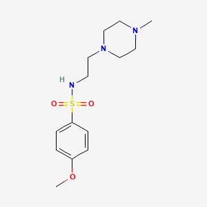 4-methoxy-N-[2-(4-methyl-1-piperazinyl)ethyl]benzenesulfonamide